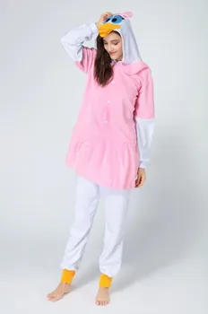 Voksne Dyr Blue Duck Pyjamas Onesies Jul Halloween Søde Part Cosplay Kostumer Homewear Kigurumi