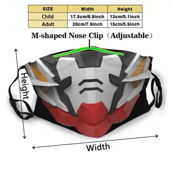 Robot Munden 3d-Print Genanvendelige Munden Maske Vaskbart Filter Anti Støv ansigtsmaske Rx78 Kolde Hygiejne Influenza Karantæne 2020