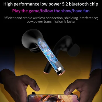 J3 Pro J5 TWS Trådløse Bluetooth-Hovedtelefoner 5.2 Hovedtelefoner Vandtætte Øretelefoner LED-Skærm HD-Stereo-Bas Mic for Xiaomi iPhone