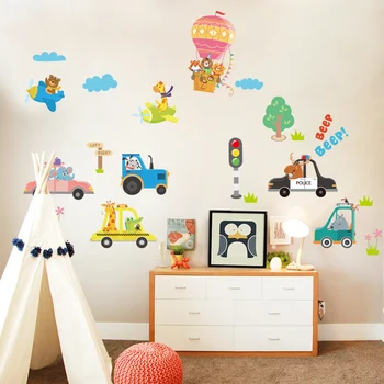 Top Mode Skyndte Børn Glade Wall Sticker Til Kid Værelser Soveværelser Søde Hjem Dekoration Baby Boy Girl Room Decor