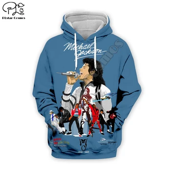 PLstar Kosmos Michael Jackson 3D Printet Hoodie/Trøje/Jakke/Herre Dame hip hop tøj Drop shipping