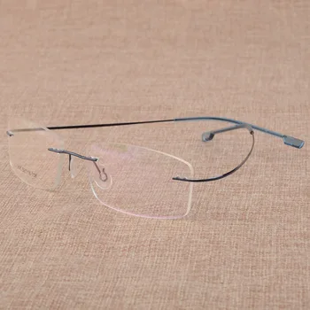 Mænds virksomhed nærsynethed briller ramme af metal hukommelse frame briller ultra light frames briller ramme