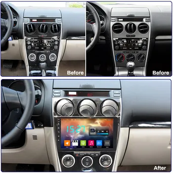 Android bil radio for Gamle Mazda 6 2002 2008 Mazda6 DVD multimedia-afspiller, GPS-navigator autoradio coche audio auto stereo atoto
