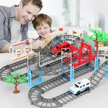 Diy Railway Toy Bil Track Racing Track Toy Sæt Uddannelsesmæssige Bøje Fleksibel Race Track Bil Legetøj til Børn, Drenge, Kids Gave