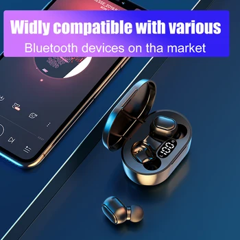 TWS A7S Trådløse Hovedtelefoner Vandtæt Sved LED Digitalt Display For Oppo Iphone Huawei Med Mikrofon Bluetooth-Hovedtelefon Xiaomi