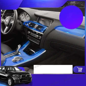 TPU gennemsigtig gear panel Bilen dashboard Film Beskyttende Klistermærke til Bmw X3 X4 F25 F26 G01 G02 2020 2019 2018