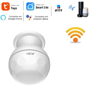 NAS-PD02W WIFI PIR bevægelsesføler Detektor Tuya Smart Liv App Smart Home Automation Alarm System med Beslag