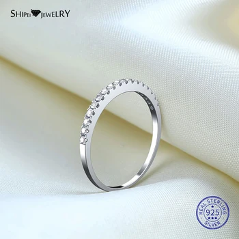 Shipei Topas Bryllup Band til Kvinder, 925 Sterling Sølv Bane Indstilling Topas Engagement Ring Fine Smykker Jubilæum Gave