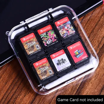 Spil Kort Sag Bærbare Beskyttende ABS Hard Shell Spil Kort Opbevaring Kasse Med 12 spilkassetter Holder Til Nintendo Skifte