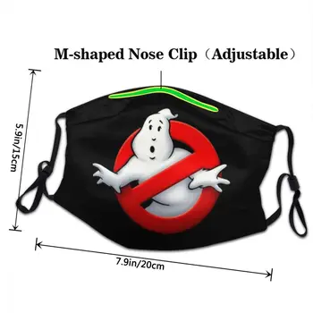 Ghostbusters Logo Genanvendelige Ansigtsmaske Unisex Anti Haze Støvtæt Beskyttelse Cover Respirator Munden-Dæmpe