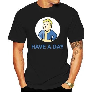 Fallout T-Shirt Har En Dag T-Shirt Store Mandlige Tee Shirt Awesome Print 100 Bomuld Casual Kort Ærme T-Shirt