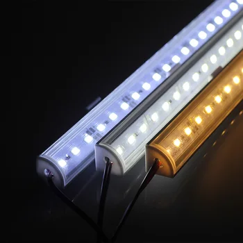 5PCS DC12V Væggen hjørnet LED Bar Lys 5730 36 LED-50CM V-form, Aluminium Profil 5730 5630 LED Hårdt Rigid Strip Lys, Skab Lampe