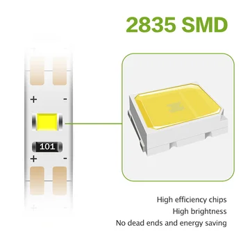 5V LED Strip Lights batteridrevne 1M 2M 3M SMD2835 Led Strip Wireless Sensor Motion Indendørs Vandtæt Nat Lampe Hjem Lihgting
