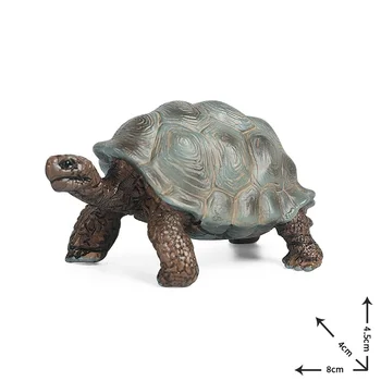 Simulering Kæmpe Skildpadde Dyr Model Jord Turtle Marine Liv Action Figur Toy Pædagogiske Samling For Kids Xmas Gave
