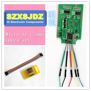Micro IC klemme 10stk/set SOP/DIP/TSSOP/TSOP/SSOP/MSOP/PLCC/QFP /TQFP/LQFP/ SMD IC test chip pin mini-chips adapter stik