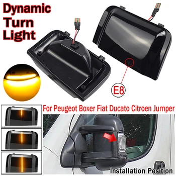 For Peugeot Boxer For Citroen Jumper RELÆ Til RAM PROMASTER For Fiat Ducato Lastbil Bil, LED Dynamic Turn Signal Spejl Lys