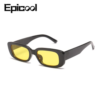 Epicool Klassiske Retro Solbriller Kvinder Små Firkantede Ramme Sol briller Damer Ocean Linse Solbriller oculos UV400