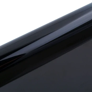 Anti-blast Window Tint Film Utralviolet-bevis Auto Bil Klistermærker vinduesglas Utralviolet-bevis Nuance Film 6M*50CM decal (Sort)