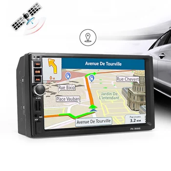 2 din Bil Multimedia-Afspiller, GPS-Navigation og Bluetooth-Radio, AUX mp3-MP4 MP5 Stereo-Lyd-Auto Elektronisk autoradio 2din INGEN DVD