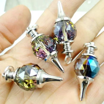 Natursten Turkis Quartz Krystal Opal lapis tiger eye Pendul vedhæng til gør det selv Smykker at gøre halskæde Accessories10pcs