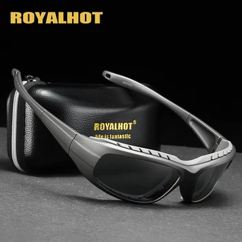 RoyalHot Mænd Kvinder Polariseret Oval Sport Ramme Solbriller Vintage solbriller Retro Briller Nuancer Oculos Mandlige SPT034