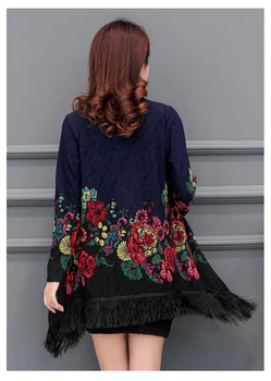 Nye Boho Uregelmæssige Trykt Kimono Cardigan 2019 Sommeren Kvinder Blusas Casual Løs elegant Bluse Shirts Lange Overtøj 3 Stil