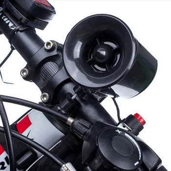 Vandtæt Sort 6Sounds Ultra-høj Elektronisk Klokke til Cykel Cykel Horn, Sirene høj