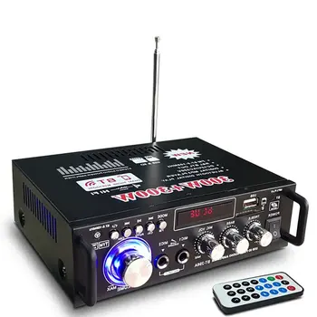 12V/ 220V BT-298A 2CH LCD-Display Digital HIFI-Lyd Stereo Power-Forstærker, Bluetooth, FM-Radio, Bilen Hjem med Fjernbetjening