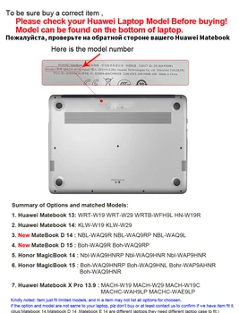 Laptop Case Cover Til 2020 Nye Huawei Matebook D14 D15 13 14 X Pro 13.9 tommer Tilfælde For 2020 Ny Ære MagicBook 14 15 MagicBook