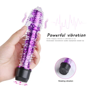 Realistisk Jelly Dildo Powerful G Spot Vibrator til Kvinder Klitoris stimulator Vibrerende Silikone Massage Erotisk Voksen sex produkt