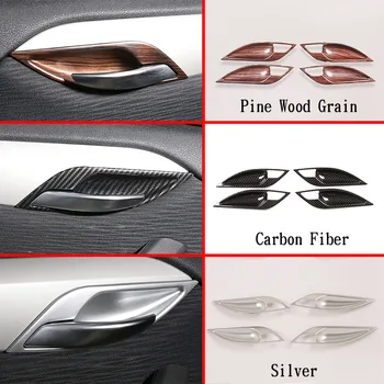 3 Farve ABS chrome carbon fiber Bil Indvendige dørhåndtag Frame Trim Tilbehør Til BMW X1 E84 2011 2012 2013