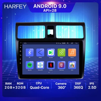 Harfey Car Multimedia Bil GPS Radio For 2005 2006-2010 Suzuki Swift 10.1
