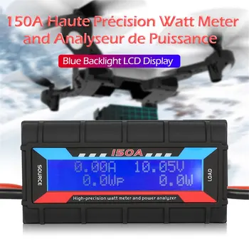 RC 150 A Professionel, Høj Præcision Watt Meter og Power Analyzer med Baggrundslys LCD-For RC Drone Batteri Solar