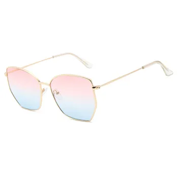 Metal Sekskant Kvinder Solbriller Classic Ocean Linse Nuancer Vintage Mænd Sol Briller Brillerne UV400 Oculos De Sol Feminino