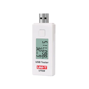 ENHED UT658 USB Digital Aktuelle Spænding Testere U Disk Doctor Opladere Voltmeter Ameter Kapacitet MAX 9V Data Storage-Baggrundsbelysning