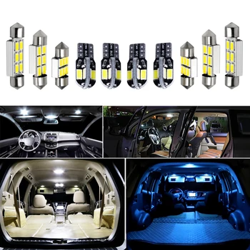 13Pcs Hvid Canbus LED-Lampe Bil Pærer Interior Package Kit Til-2019 Infiniti QX80 Kort Dome Kuffert Plade Lys