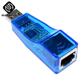 Ethernet-netværkskort RJ45 USB 2.0 til Windows XP/Vista 7 8 10 for Lan-Netværk RJ 45 Bærbare PC Converter Adapter, 10/100Mbps