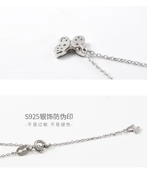 Butterfly sterling sølv halskæde kravebenet kæde Enkel og elegant personlighed, temperament halskæde til moderne kvinder gaver