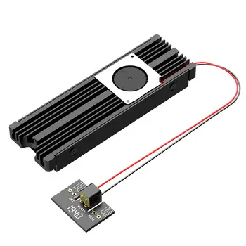 Køligere Ventilator til NVME for NGFF M. 2 Heatsink Køling Turbofan-SSD metalplader Termisk Silicium Wafer køleplade M2 SSD-Adapter