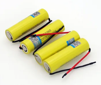 2stk VariCore HE4 2500mAh Li-lon 18650 Batteri 3,7 V Power Genopladelige batterier 20A decharge +DIY Silica gel Kabel