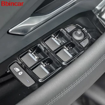 Venstre Hånd Drev For Jaguar E-Tempo 2017 2018 Bil styling ABS Indvendige Vindue Stiger Lift-Knappen for at Skifte Frame Cover Trim 4stk