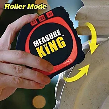 Måle King Laser Måling Lineal 3-i-1 Digital Tape Måling String Mode Sonic Tilstand Roller Mode Survey Værktøjer