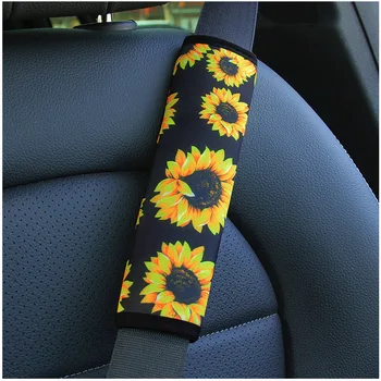 13 Stilarter, Bil Sikkerhed Belt Cover Beskytter Bløde Søde Blomster Auto Sikkerhedssele Adjuster Beskyttelse Shoulder Pad Protector Case