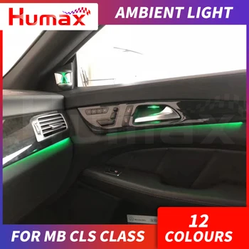 12.12 For CLS-klasse W218 CLS63 LED panel panel omgivende lampe atmosfære belysning center konsol LED-lys tilbehør til bilen indvendig