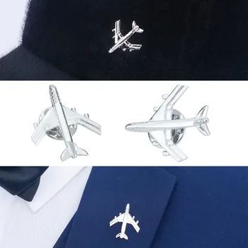 Sølv Mænd Fly og Hvidguld Smykker Gave til Mænd, der Passer Pin Krave Pin-Metal Broche Pins og Brocher Herre Tilbehør