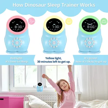 Digitale Smart Vækkeur LED Despertador Nat Lys Wake Up Lampe Dinosaur Bruser Uddannelse Tabel Ure Til Børn Soveværelset Ved siden af