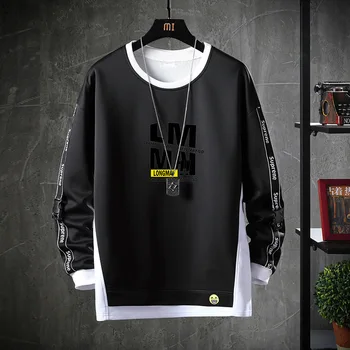 HIP HOP 2020 ensfarvet Sweatshirt Mænd Hættetrøjer Foråret Efteråret Hoody Casual Janpanese Streetwear Tøj