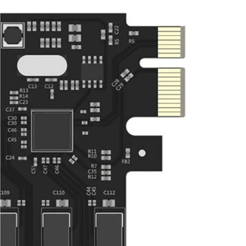 USB 3.0-PCI-E Expansion Card Adapter 7 Porte USB 3.0 Hub Adapter Eksterne Controller PCI-E Extender PCI Express-Kort