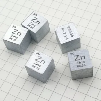 10mm Ren Tæthed 99.9% Element Cube Metal Samlinger Sn Cr Bi Cu Ni Nb W Zn AI Fe Sn Co Ta I Ag Hånd Lavet Diy Pædagogiske