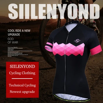 Siilenyond 2019 Kvinder Cykling Jersey Sat Sommeren Anti-UV-Korte Ærmer Cykling Tøj Quick-Dry MTB Cykel Cykling Tøj der Passer